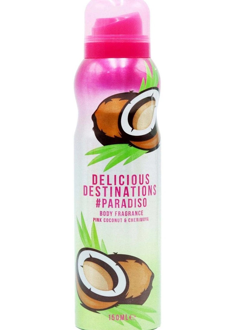 Delicious Destinations Paradisio Pink Body Spray 150ml